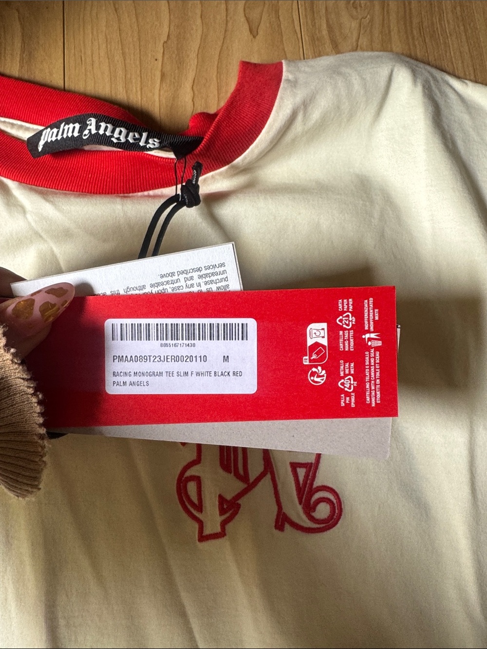 Palm Angels Racing Monogram Tee - Picture 3 of 4